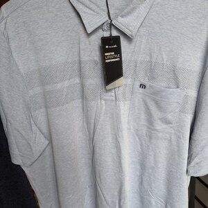 Travis Mathew Golf Shirt NWT - Lt Blue - Sz XXL